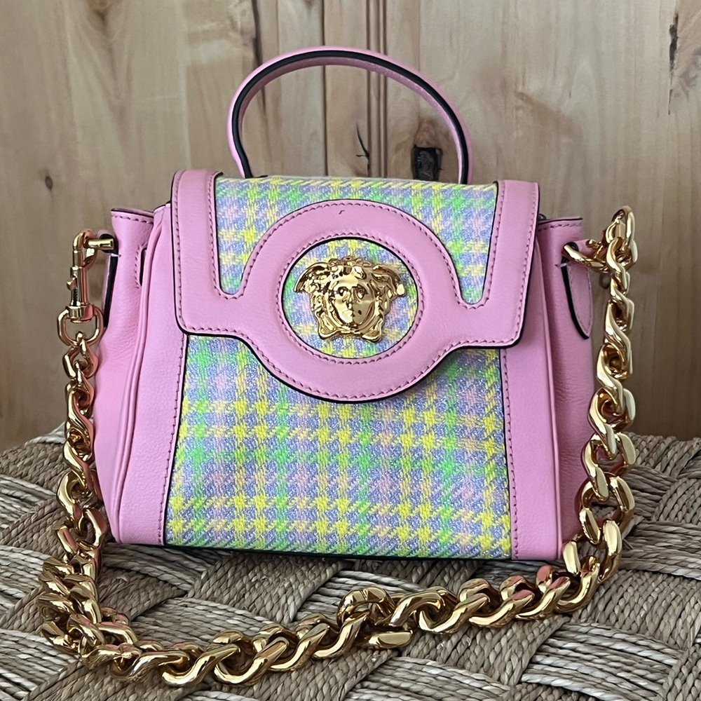 Versace La Medusa small multicolor handbag